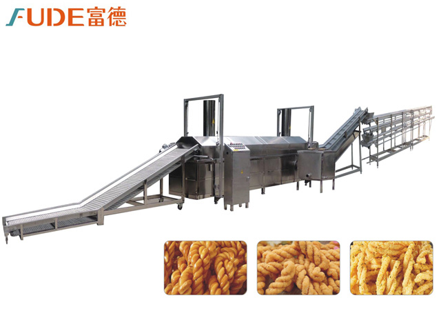 麻花全自動連續(xù)油炸生產(chǎn)線